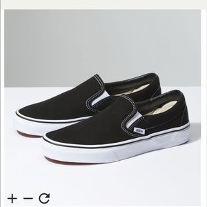 Black slip on vans